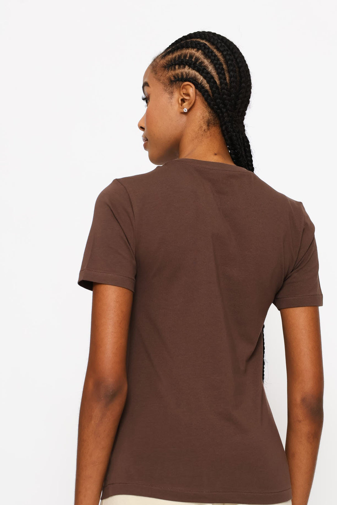 Anele Embellished T-Shirt - Chocolate