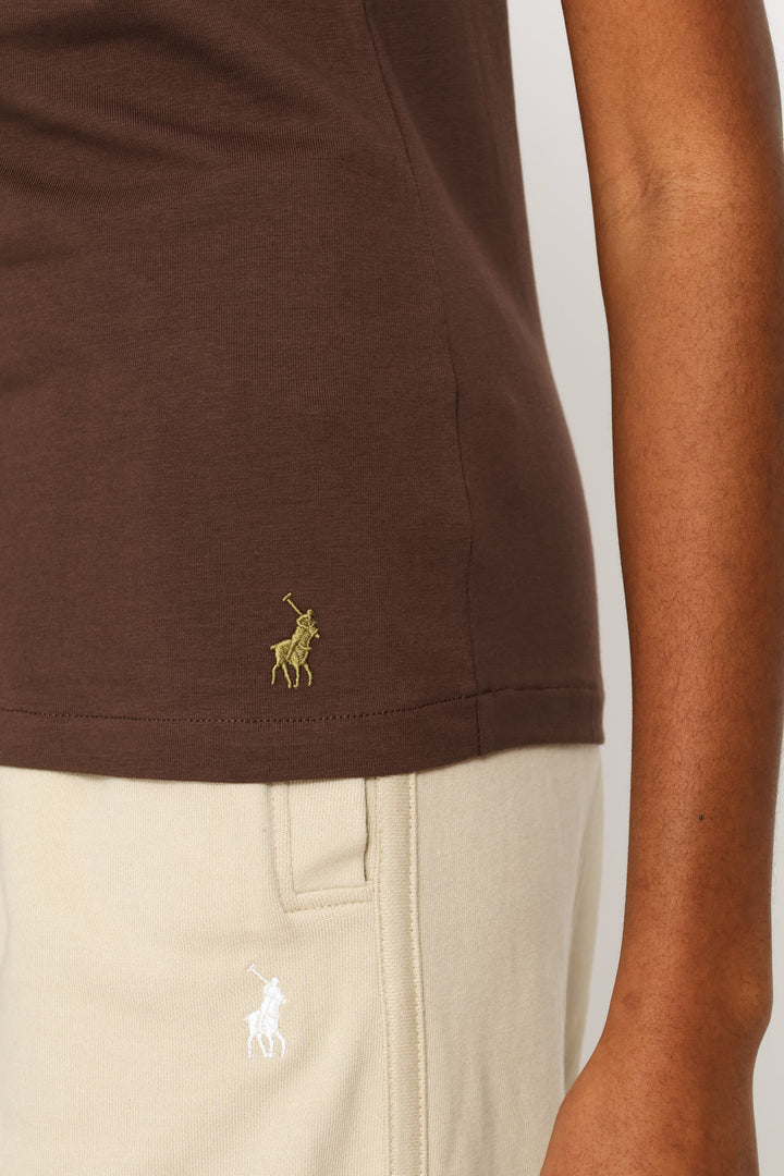 Anele Embellished T-Shirt - Chocolate