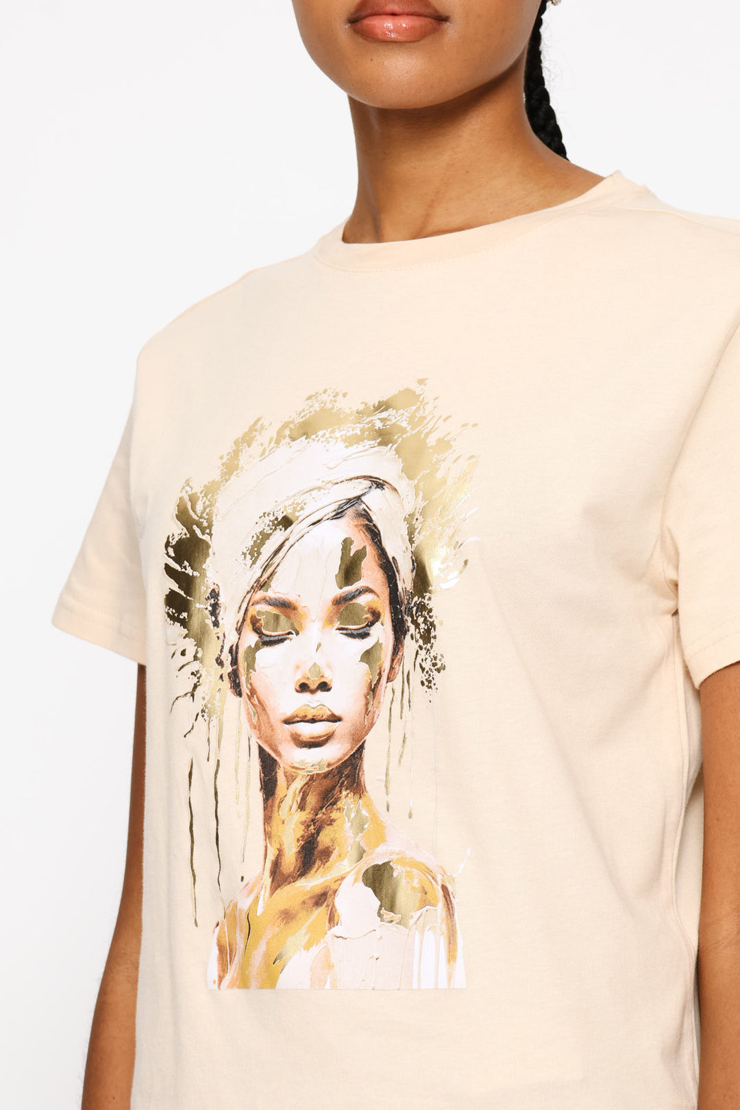 She Is Golden Tee - Light Stone