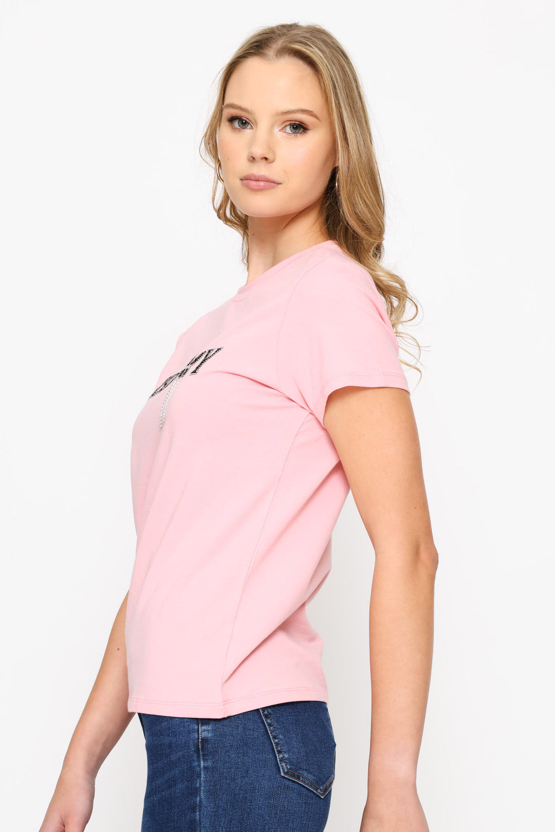 Glitter In The Dark Regular T-Shirt - Pink