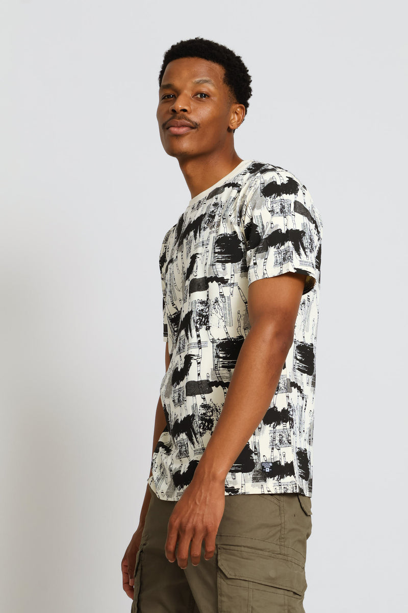 Trigon Tee - Bone