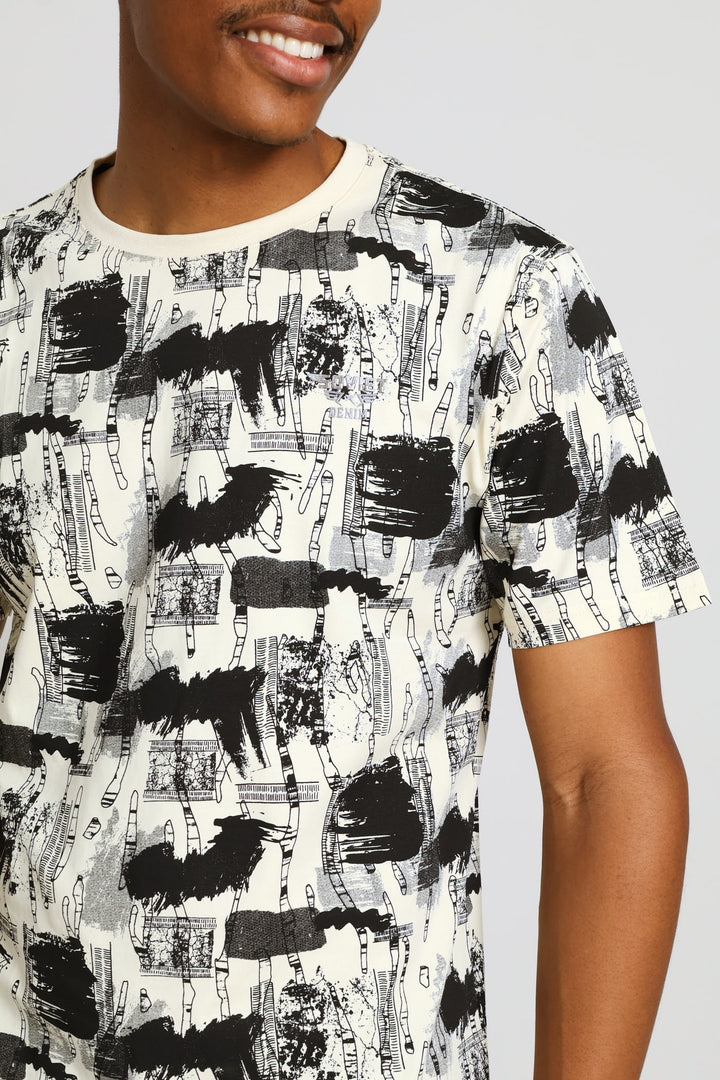 Trigon Tee - Bone