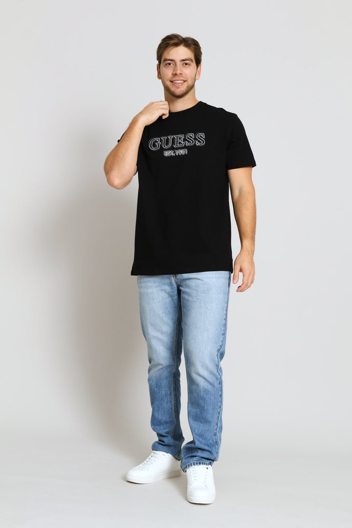 Embroidery Logo Tee - Black