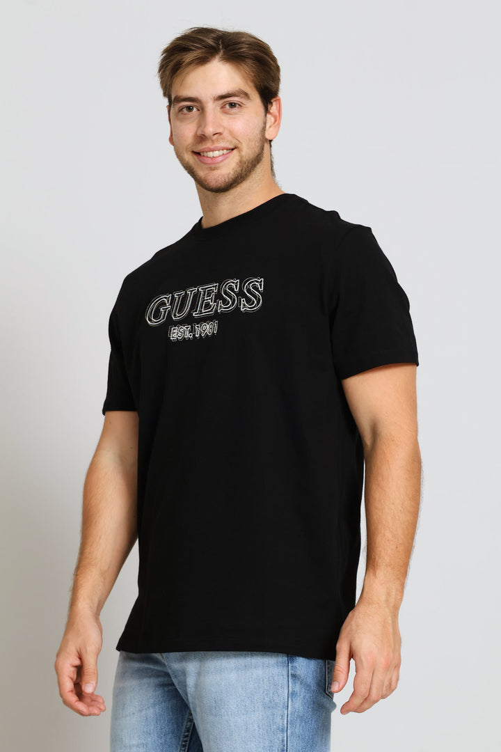 Embroidery Logo Tee - Black