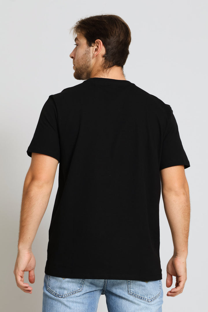 Embroidery Logo Tee - Black