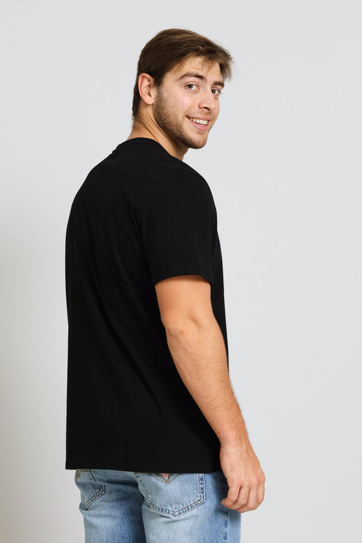 Embroidery Logo Tee - Black