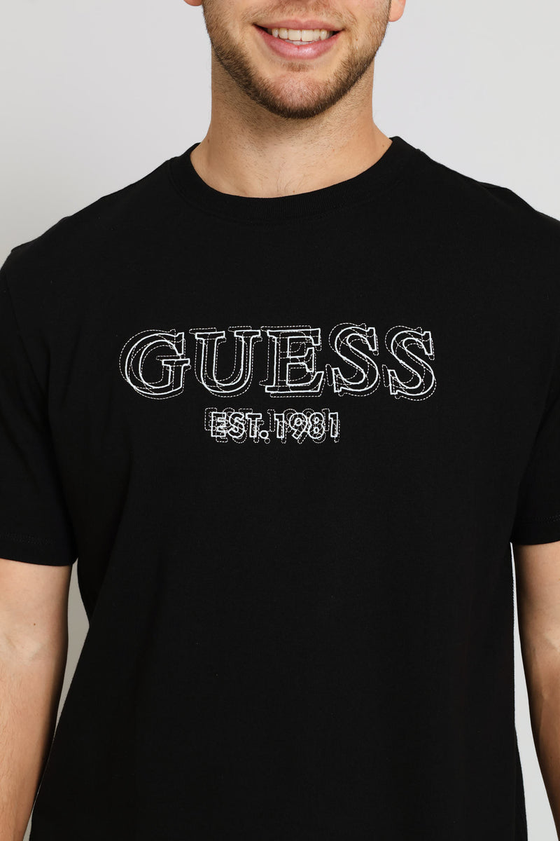 Embroidery Logo Tee - Black