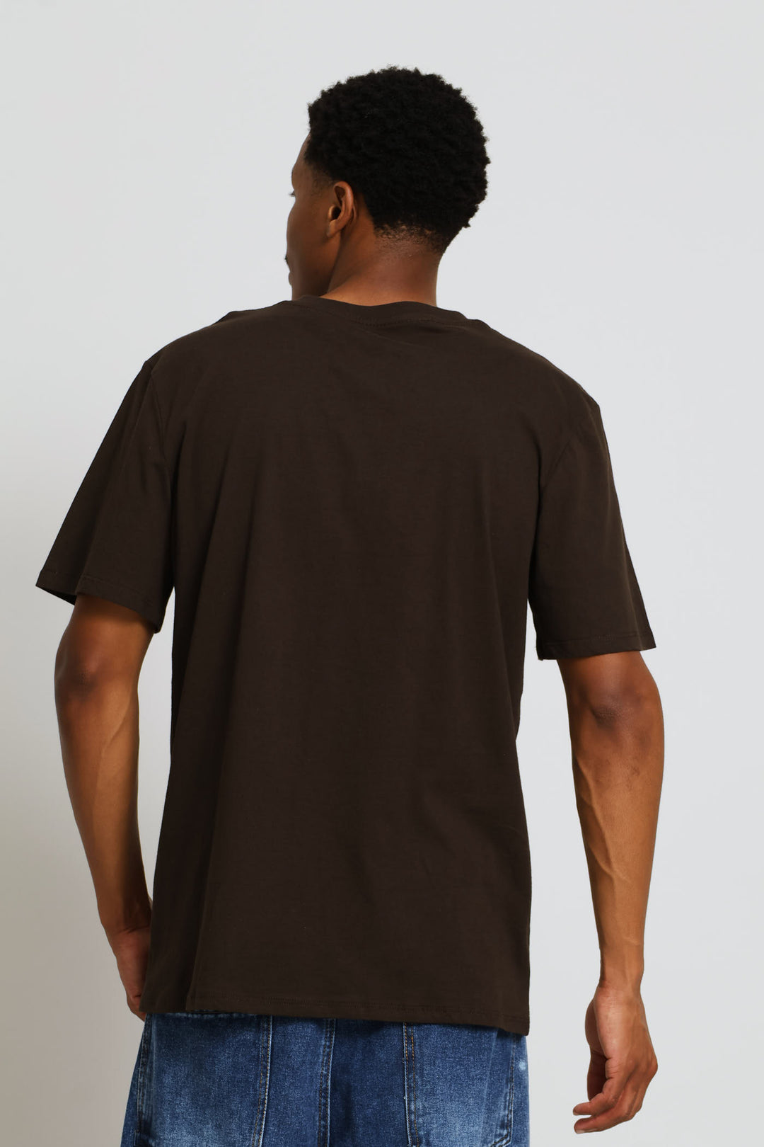 Just Chill Print Tee - Chocolate