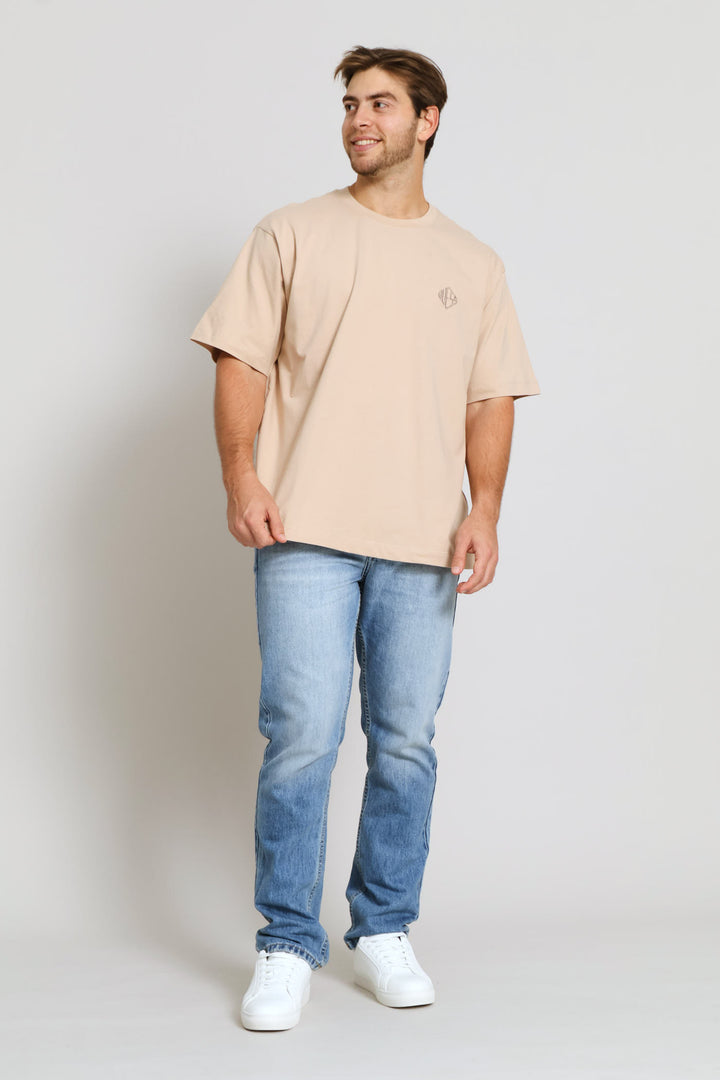 Diamante Logo Tee - Stone