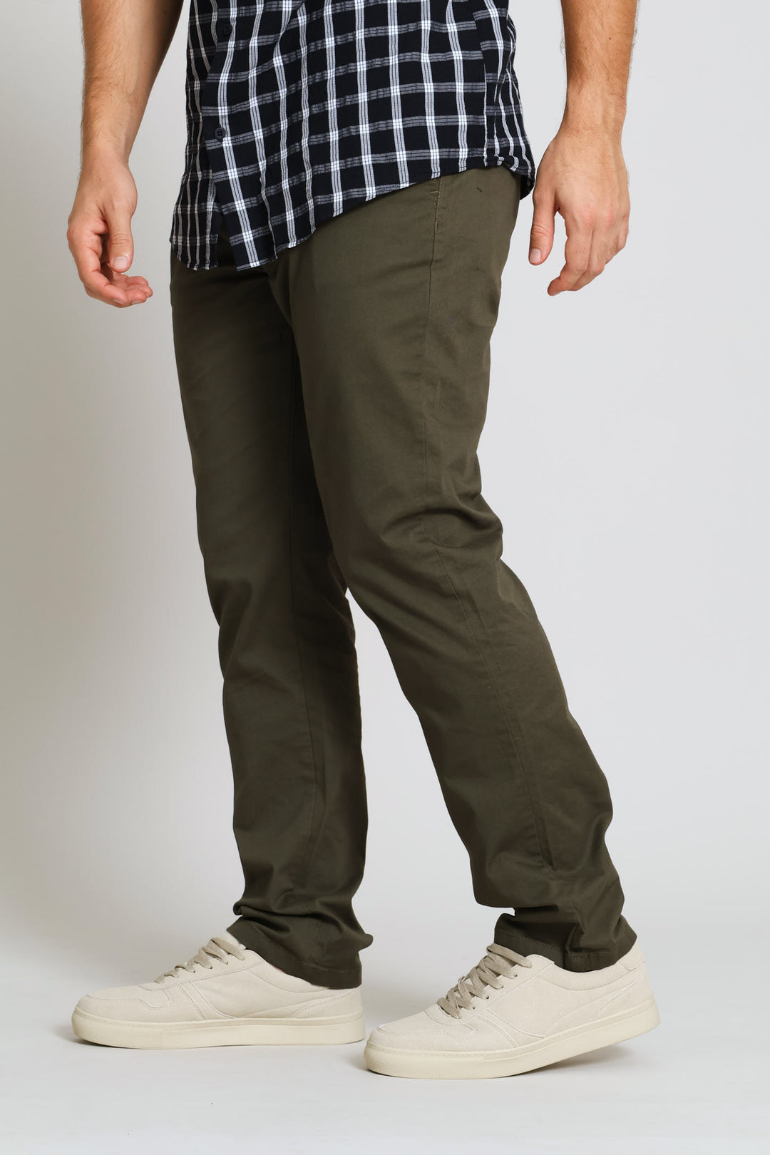 Basic Straight Stretch Chino - Khaki