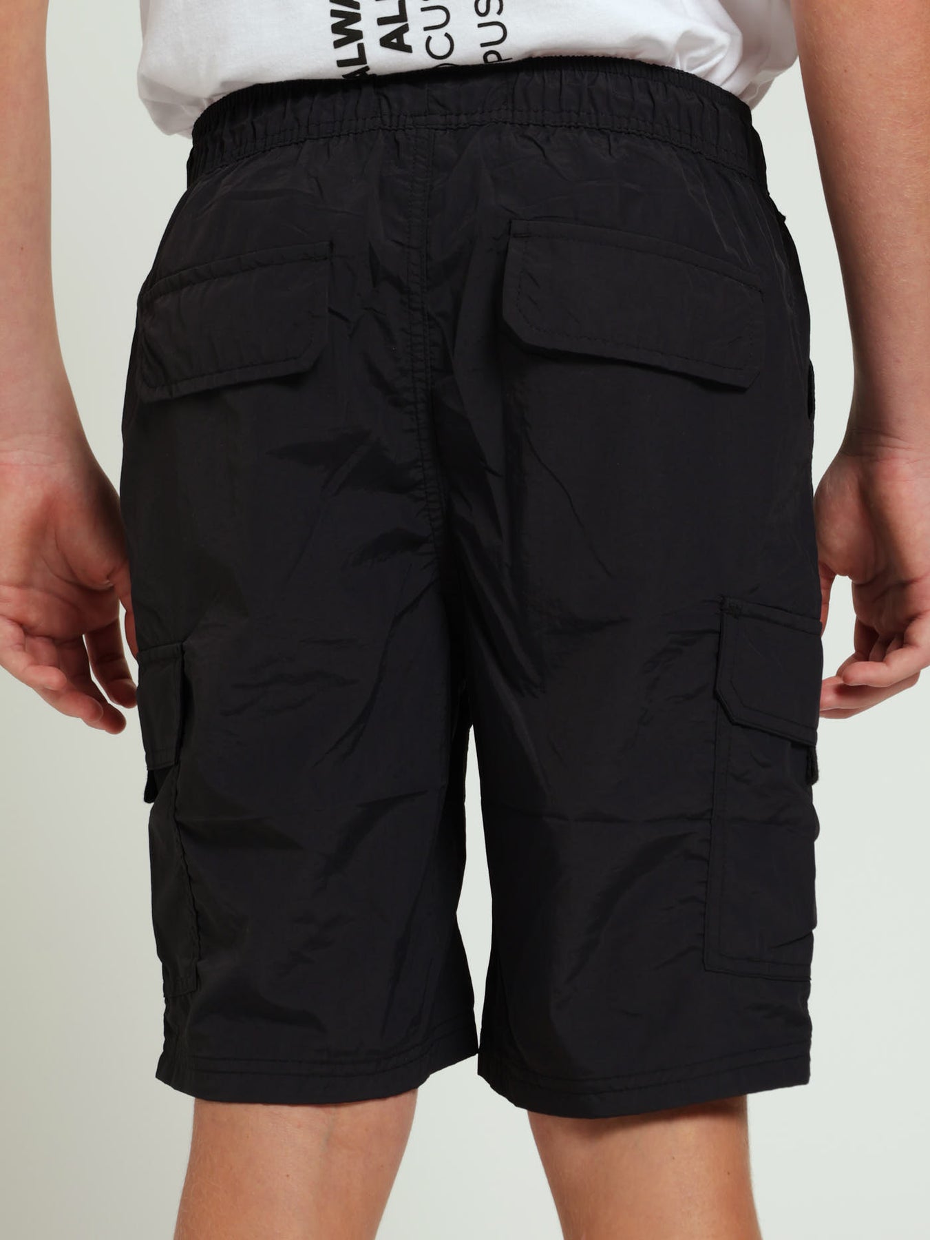 Boys Boys Parachute Shorts Black – Edgars