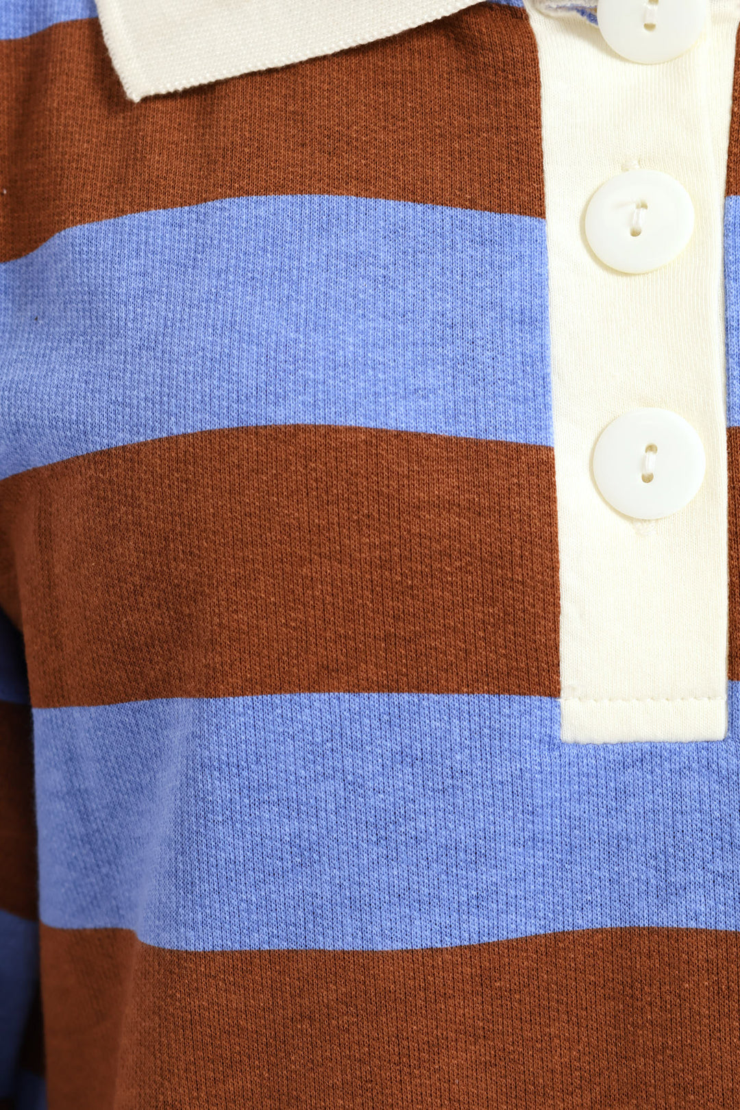 Girls Stripe Golfer Tee Dress - Brown