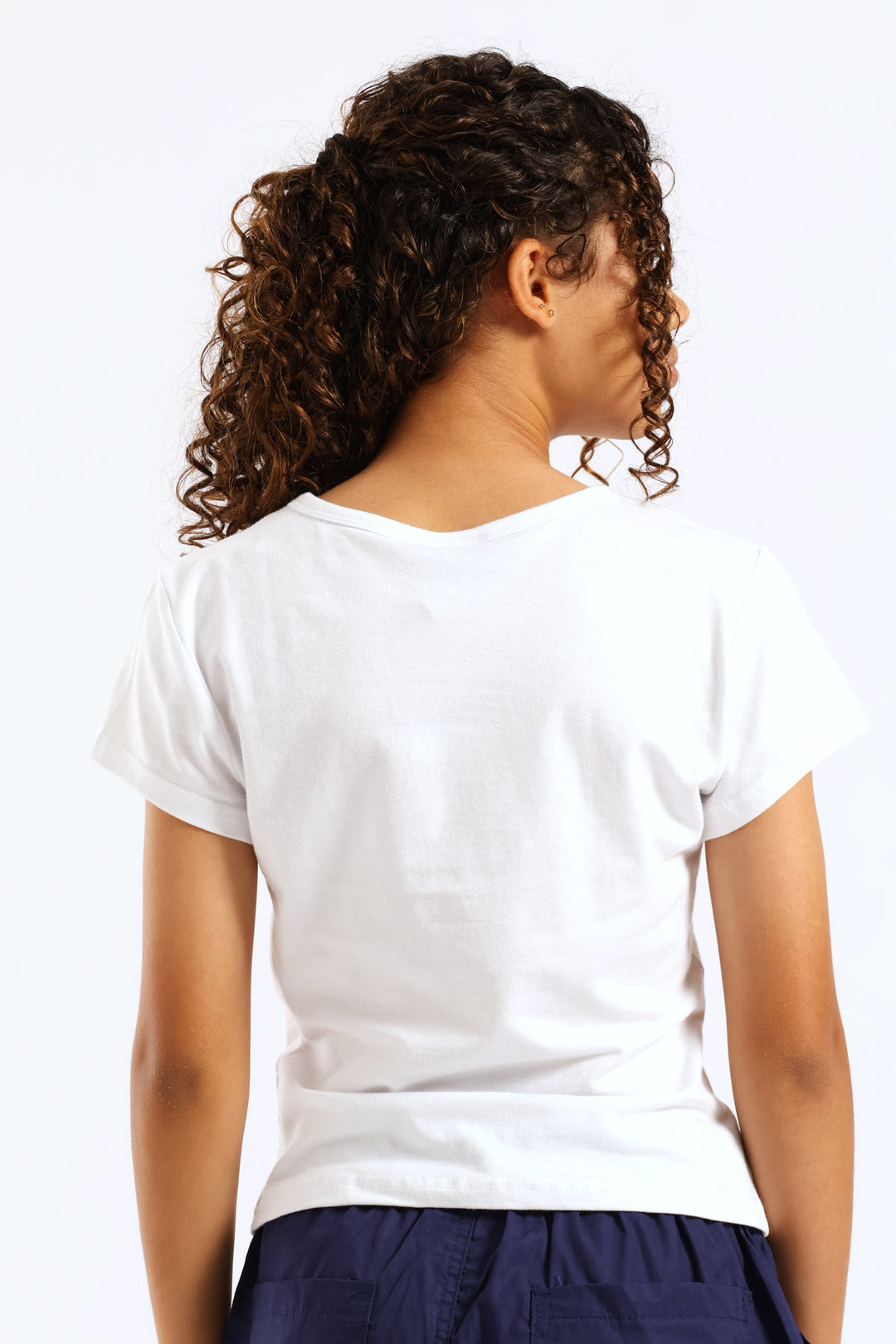 Girls Regular Le Palma Club Tee - White