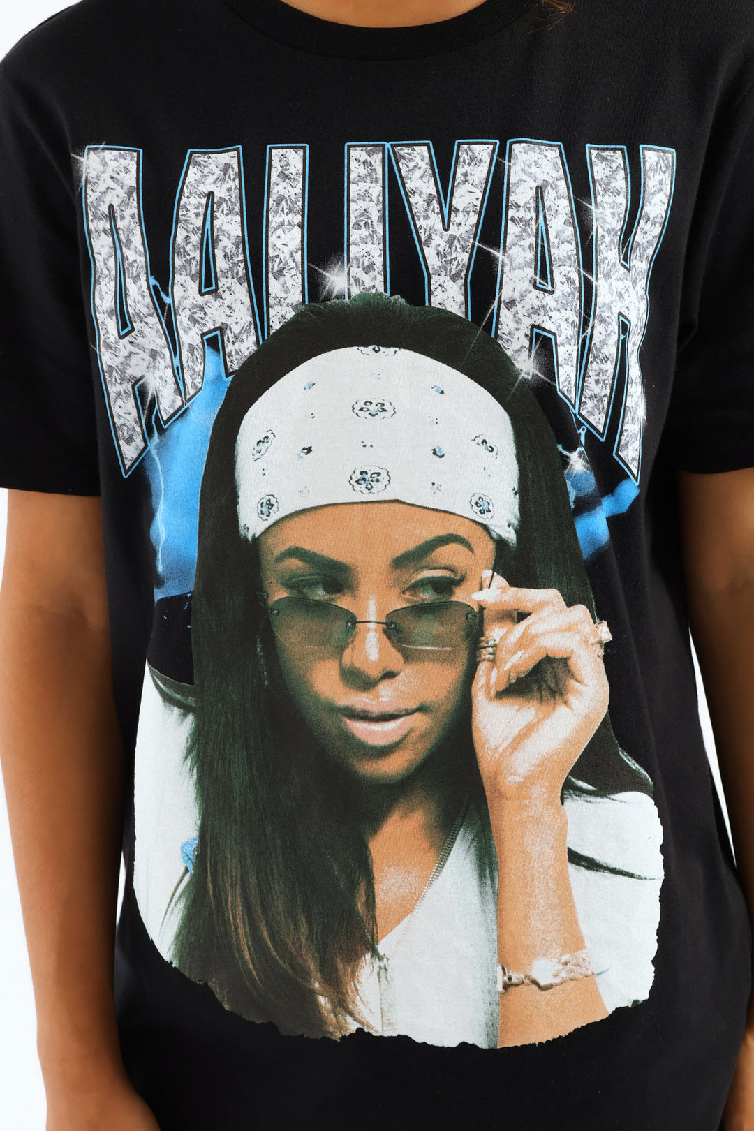 Aaliyah Spectra Dye T-Shirt - Black
