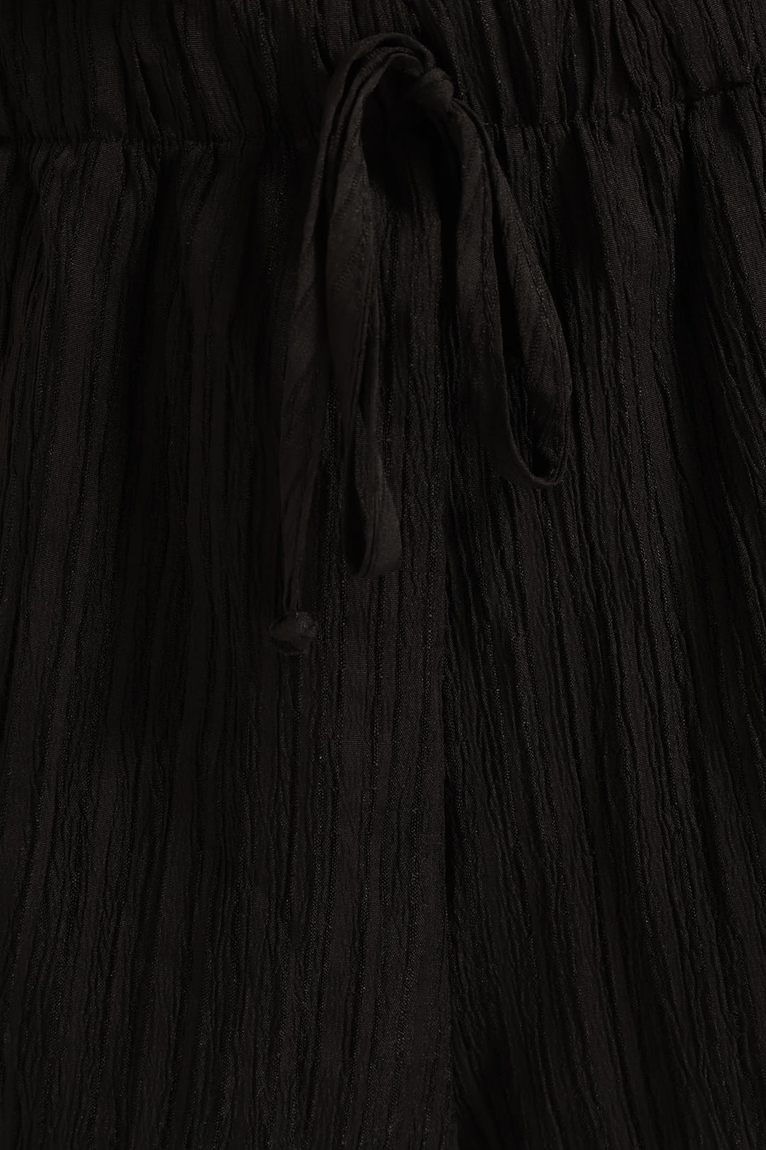 Girls Tyla Textured Knit Short - Black