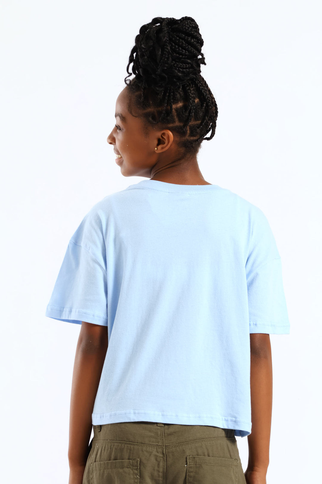 Girls Boxy Famous Cities Tee - Blue