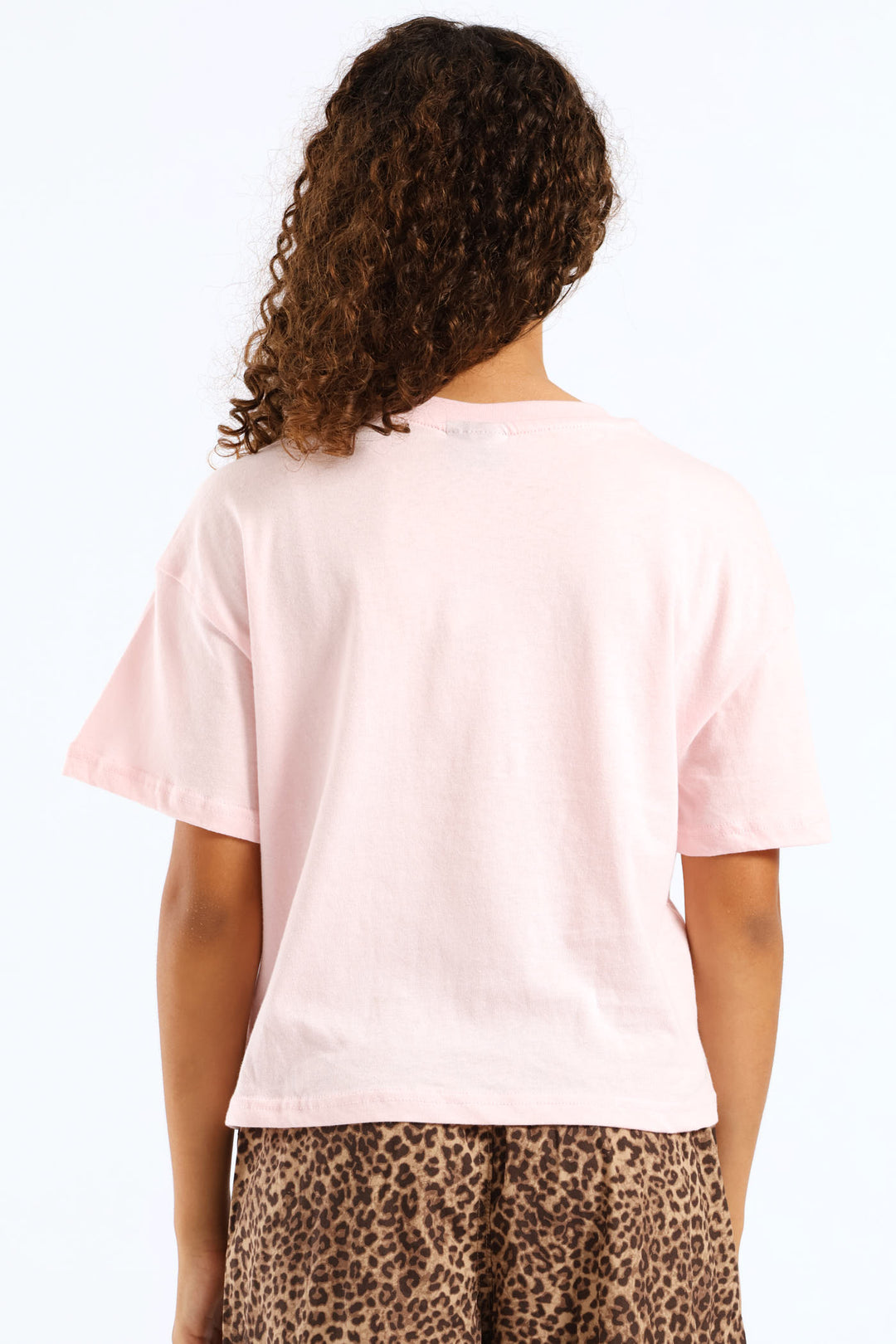 Girls Boxy Ny 80 Tee - Pink