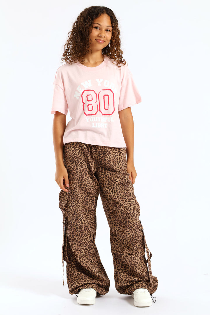 Girls Cargo Parachute Pants - Multi