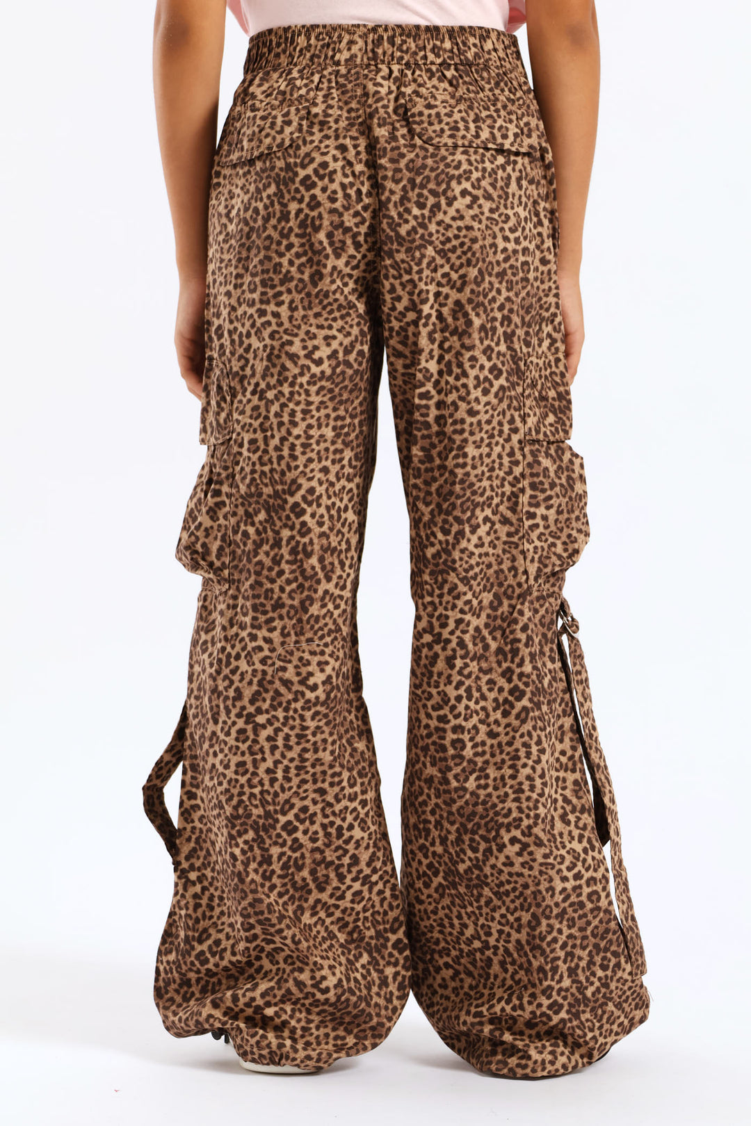 Girls Cargo Parachute Pants - Multi