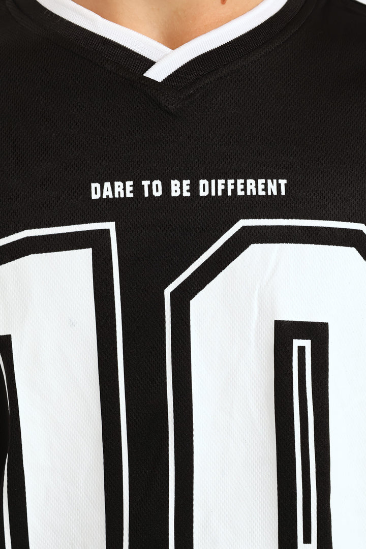 Boys Mesh Sport T-Shirt - Black