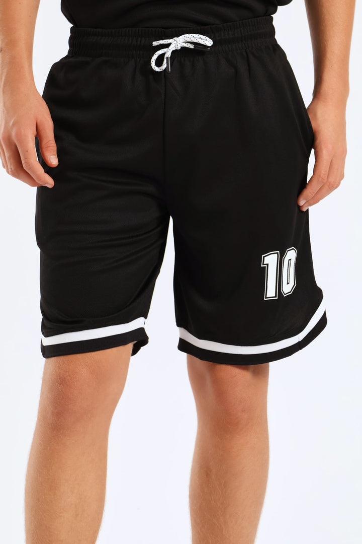Boys Mesh Sport Shorts - Black
