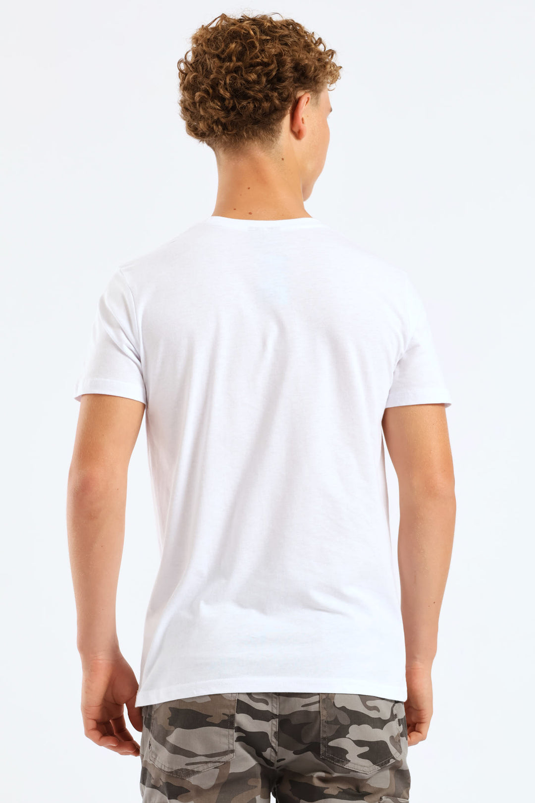 Boys Quack Print Tee - White