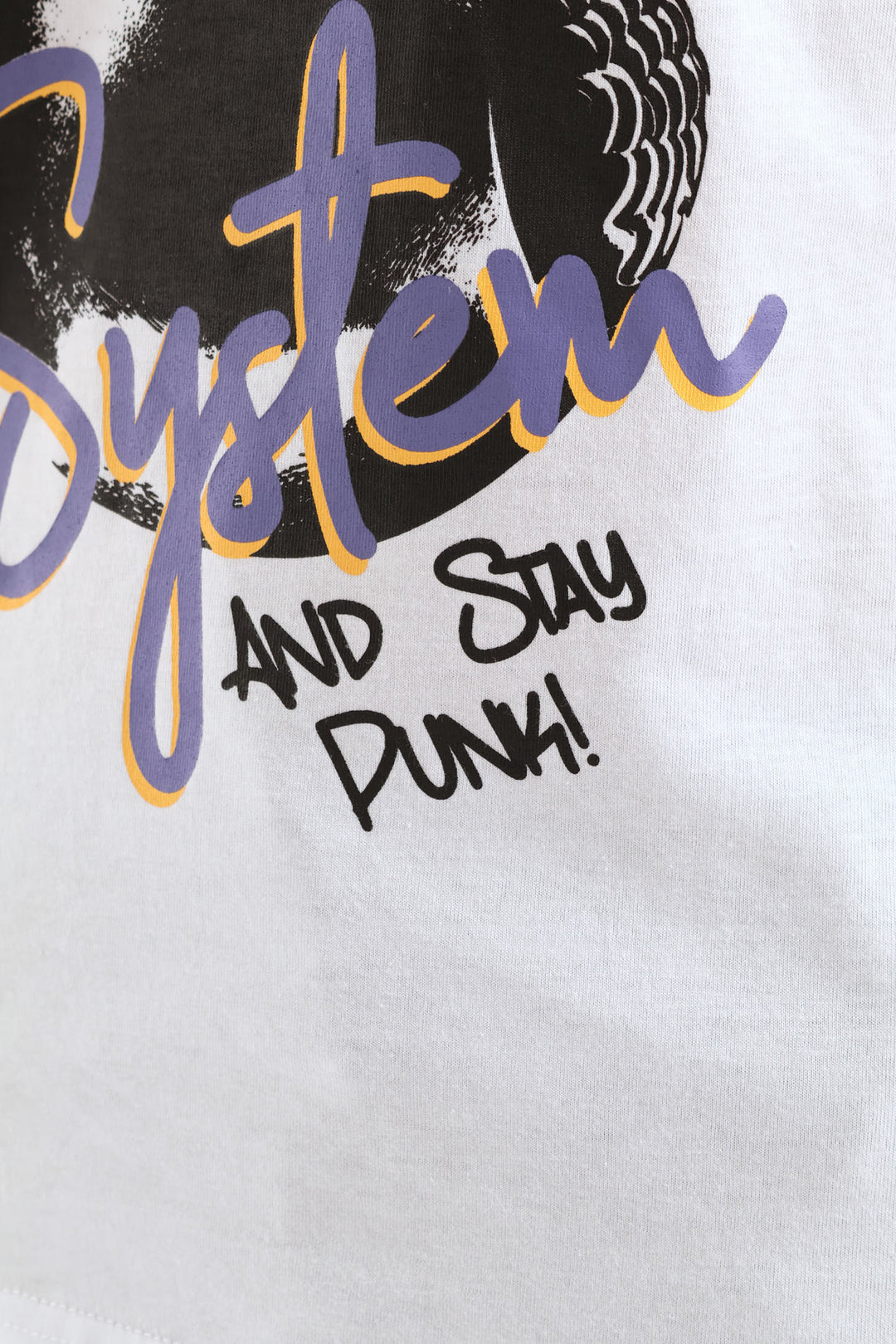 Boys Quack Print Tee - White