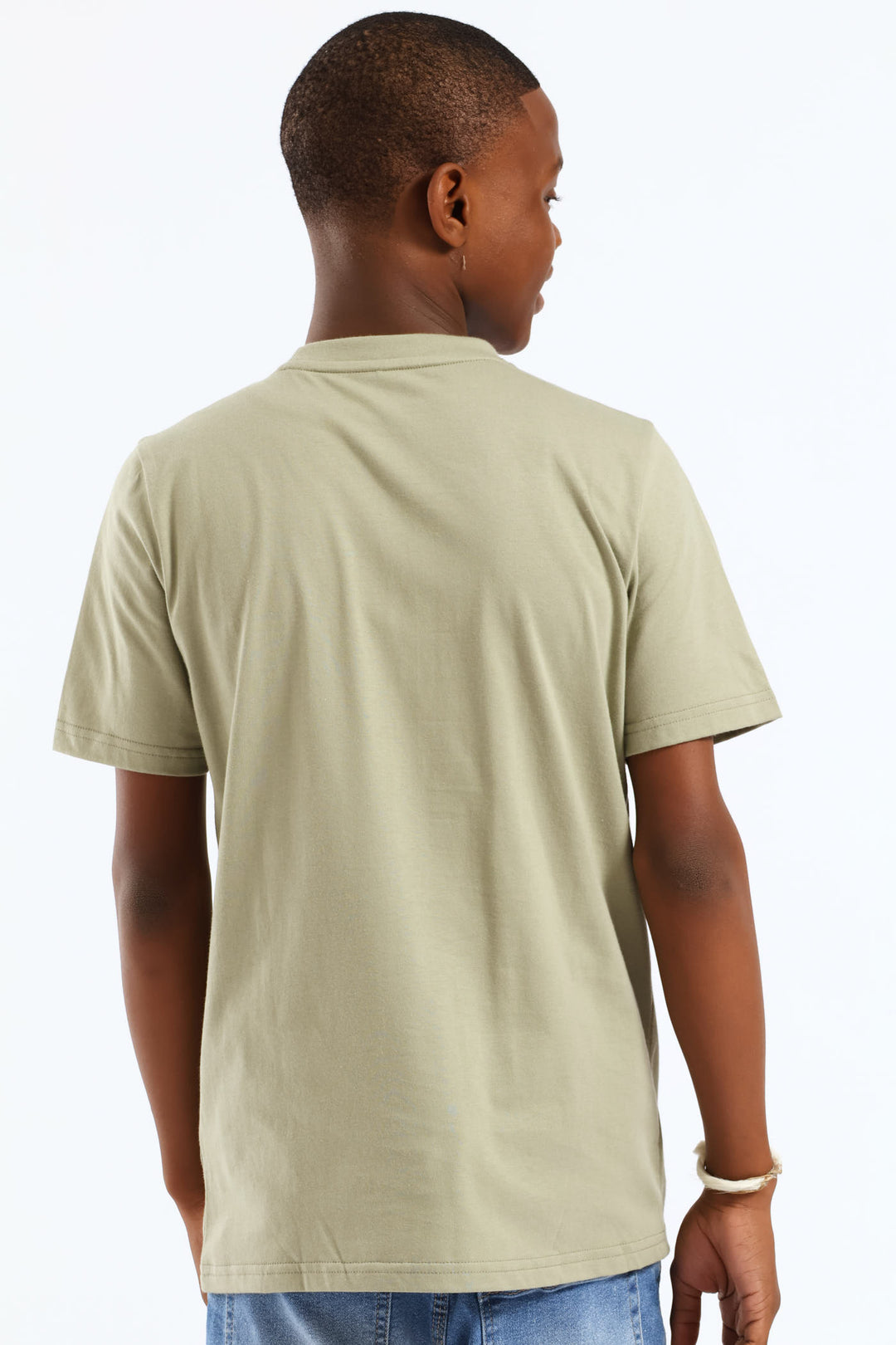Boys Lux Army Sneaker Print Tee - Green