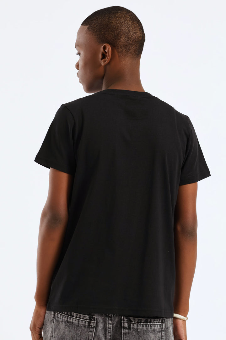 Boys Fashion Star Tee - Black