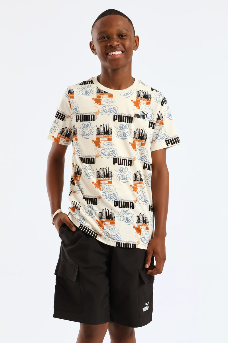 Boys Woven Cargo Short - Black