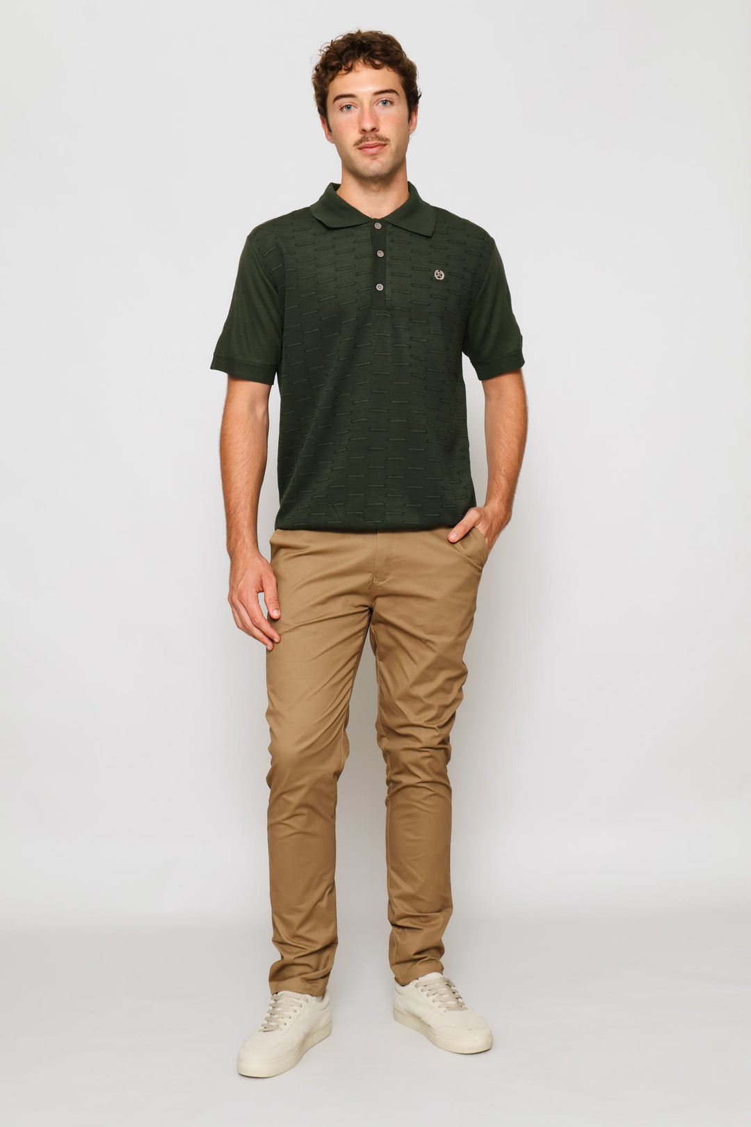 Louis Knit Golfer - Olive