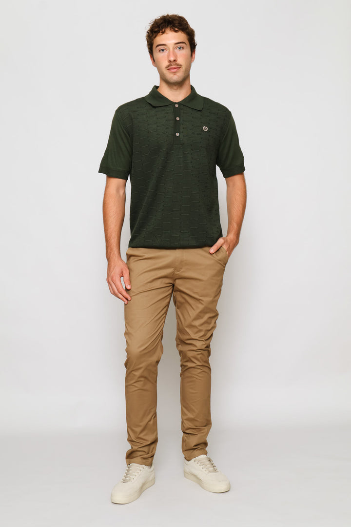 Louis Knit Golfer - Olive