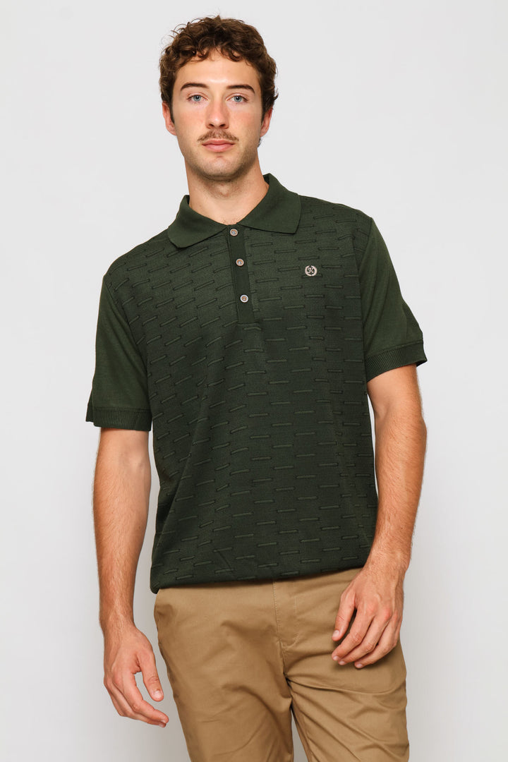Louis Knit Golfer - Olive
