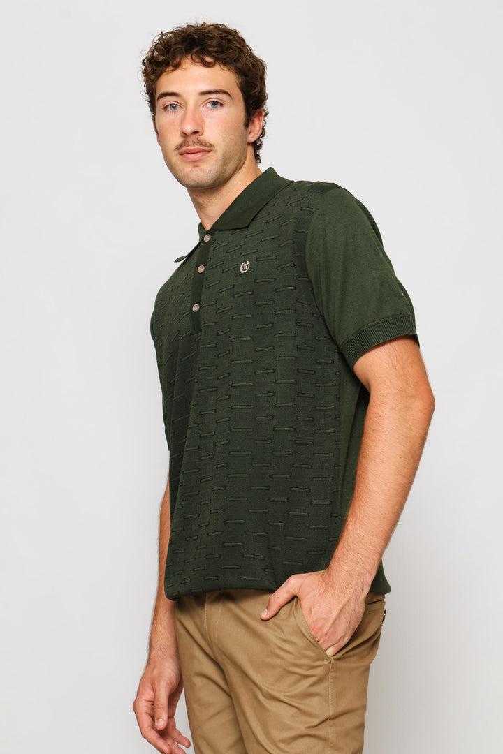 Louis Knit Golfer - Olive