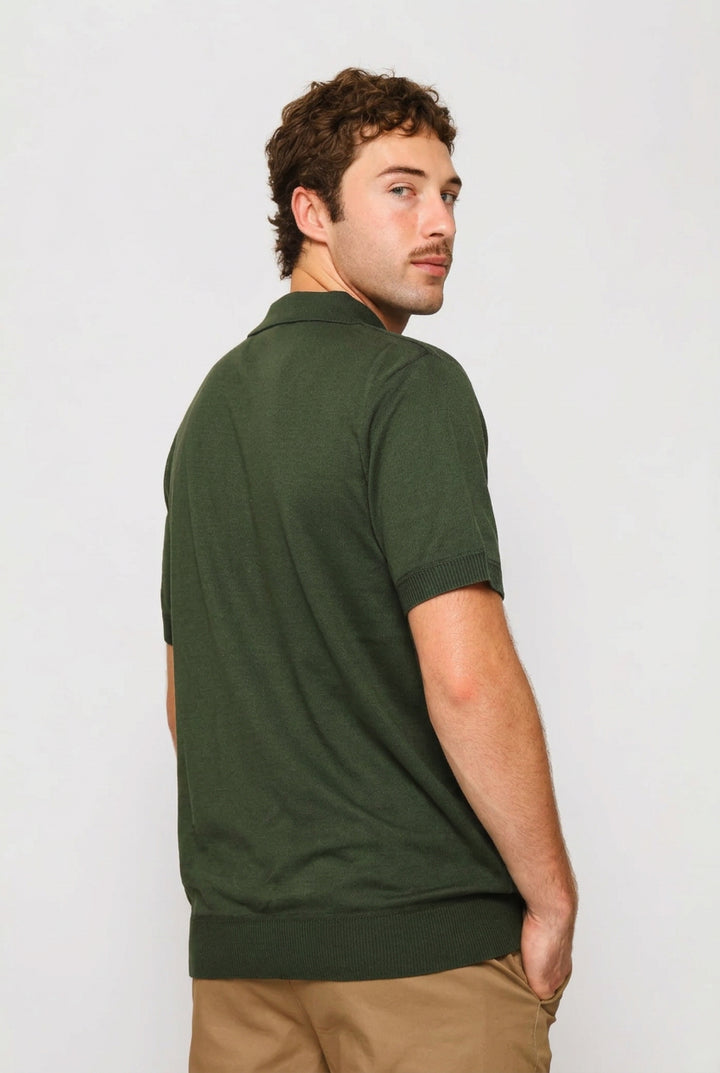 Louis Knit Golfer - Olive