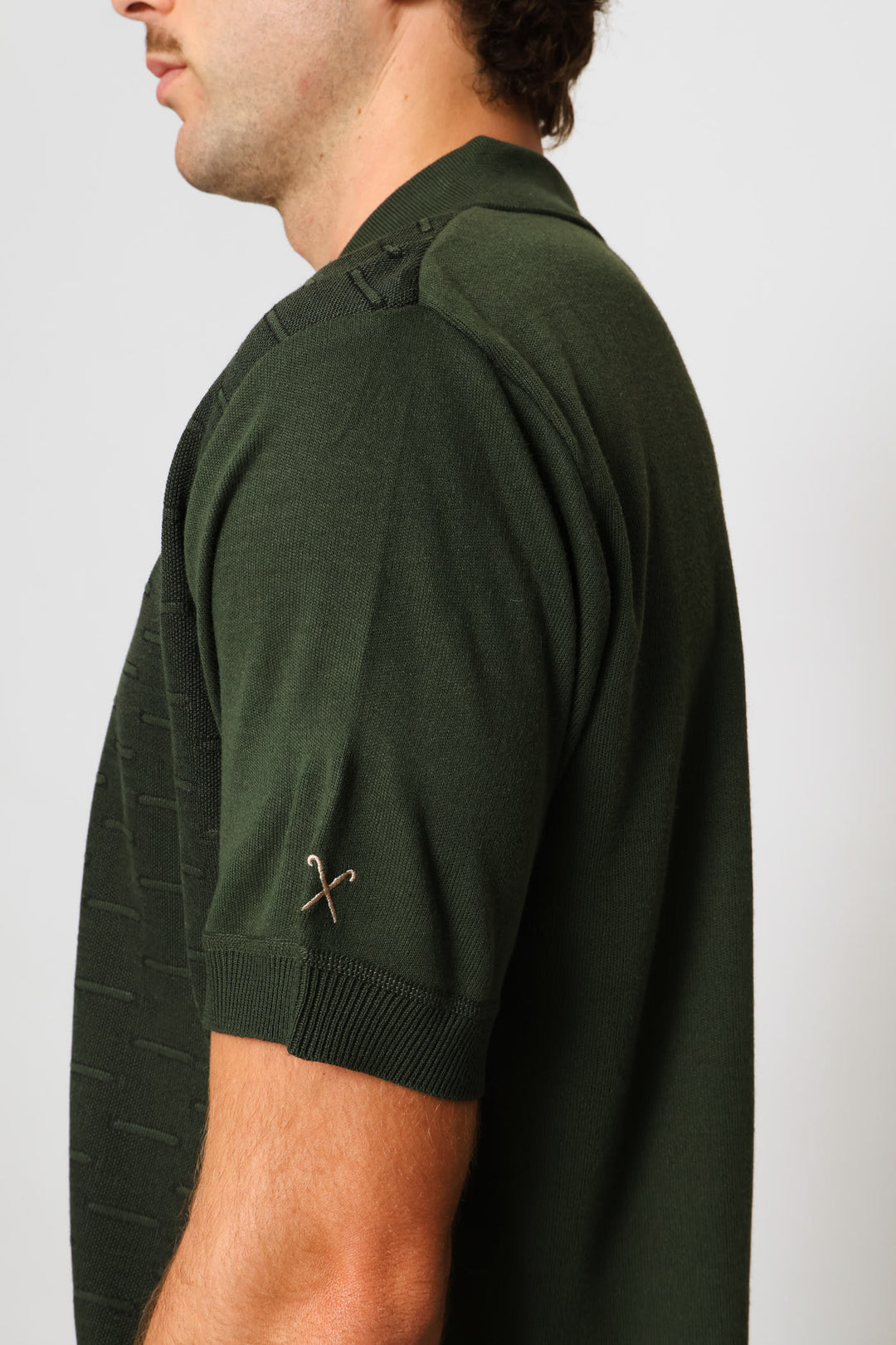 Louis Knit Golfer - Olive