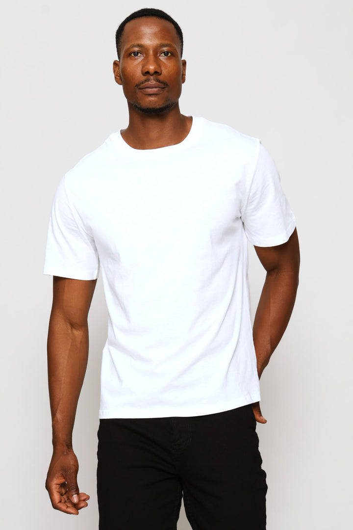 Basic Crew Neck Tee - White