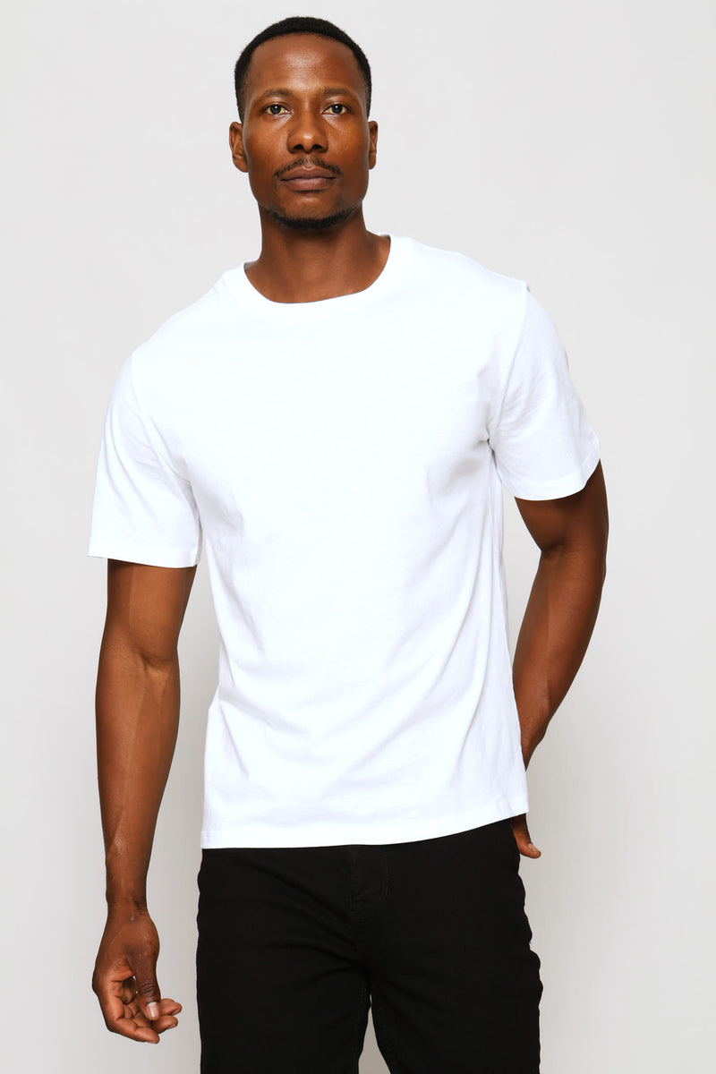 Basic Crew Neck Tee - White