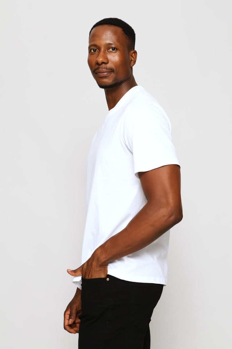 Basic Crew Neck Tee - White