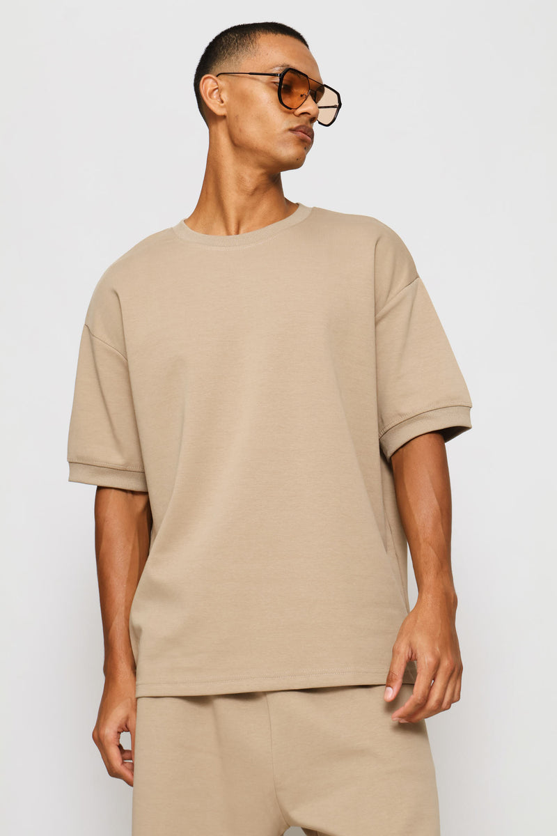 Interlock Top - Taupe