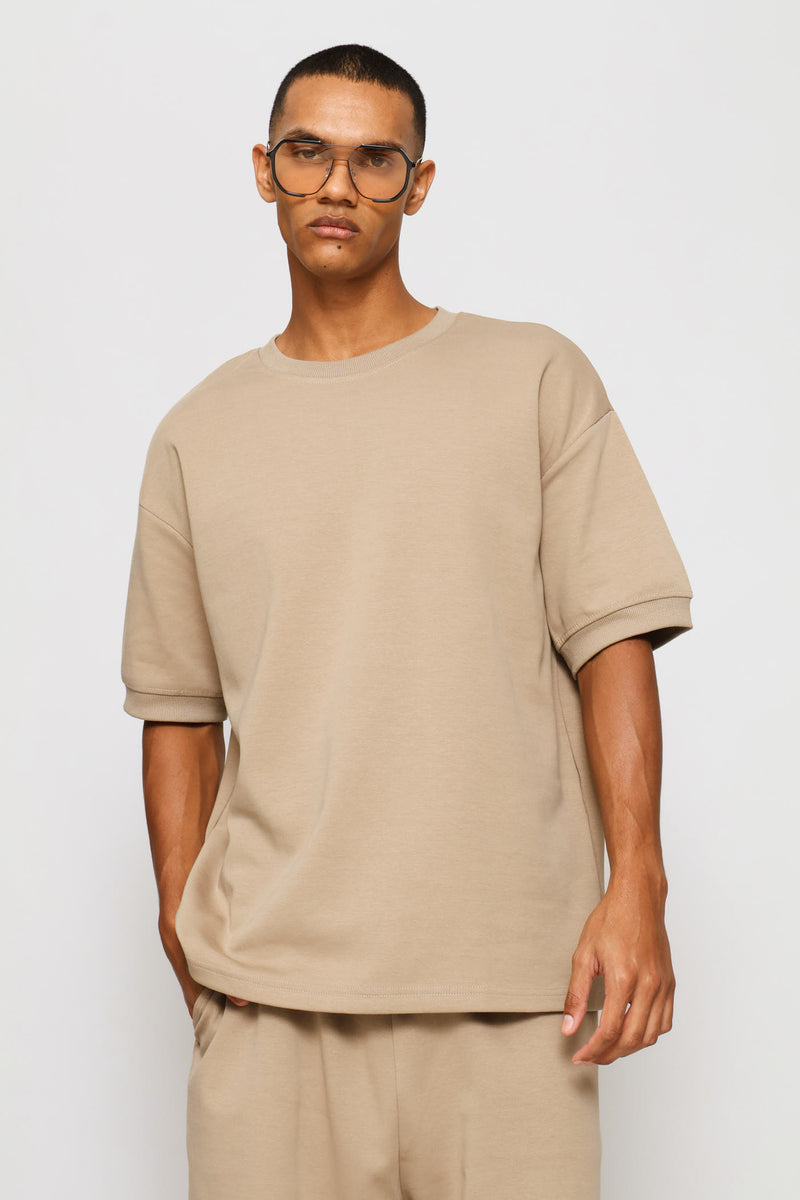 Interlock Top - Taupe