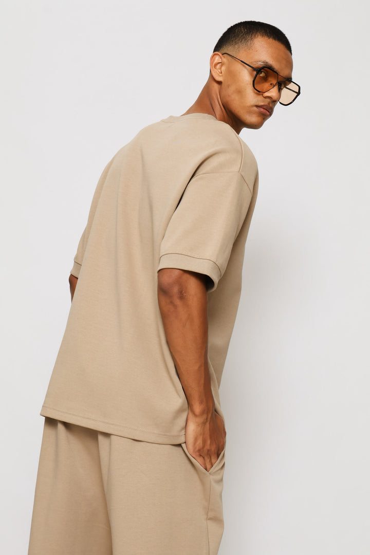Interlock Top - Taupe