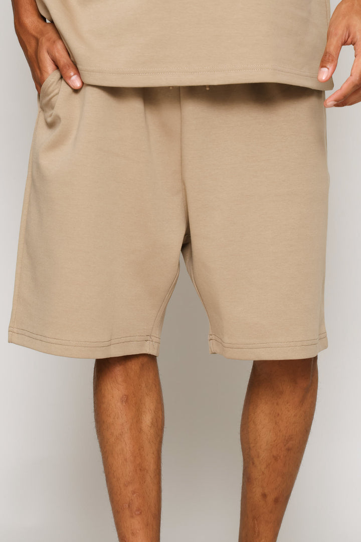 Interlock Shorts - Taupe