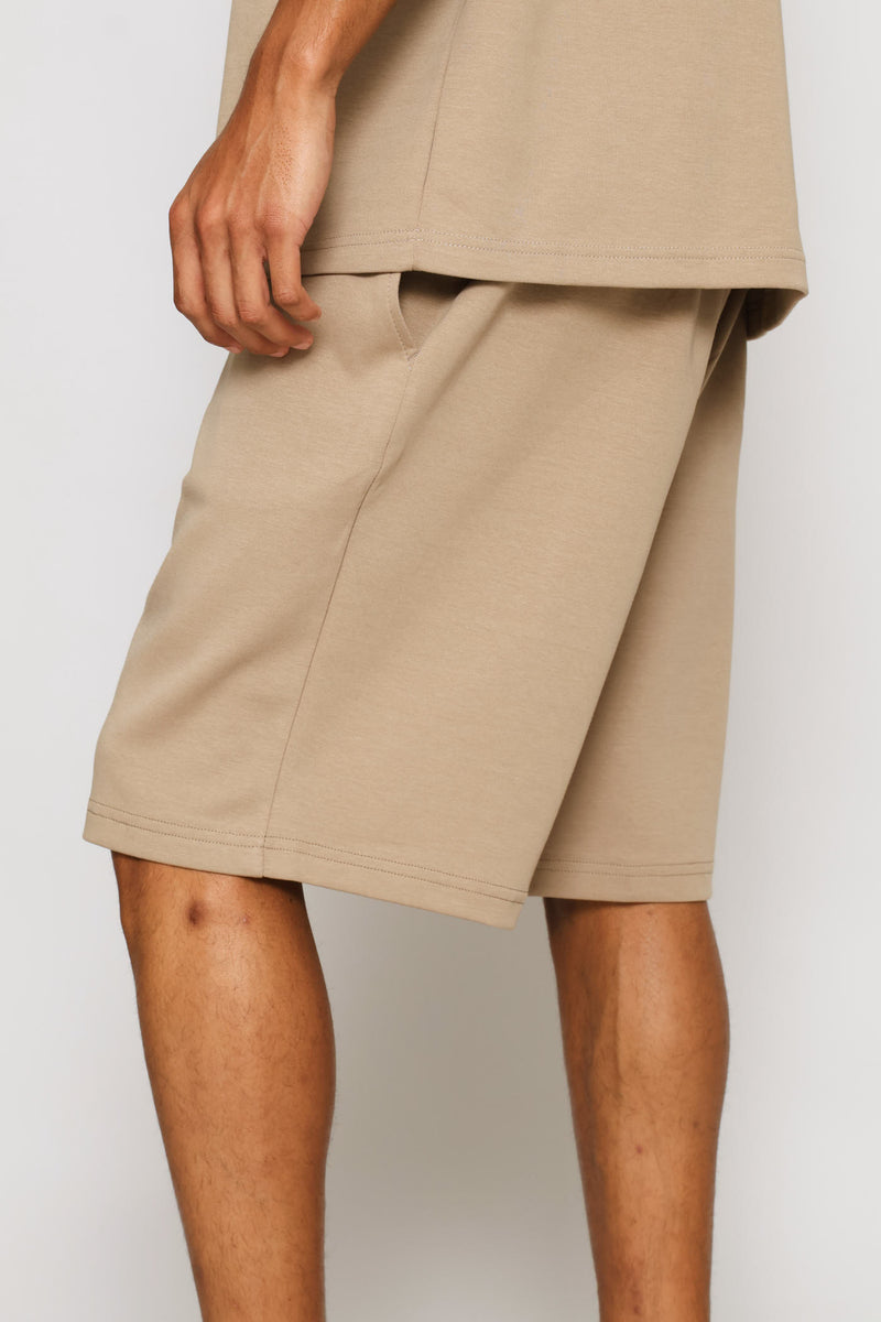 Interlock Shorts - Taupe