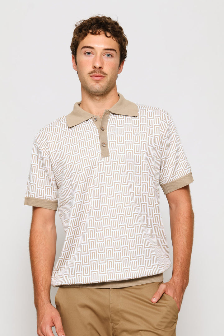 Milano Knit Golfer - Taupe