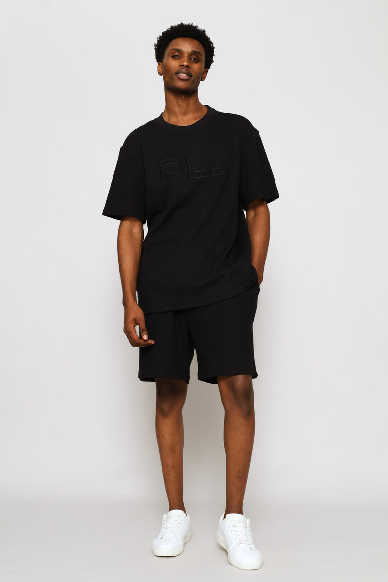 Caleb Waffle Shorts - Black