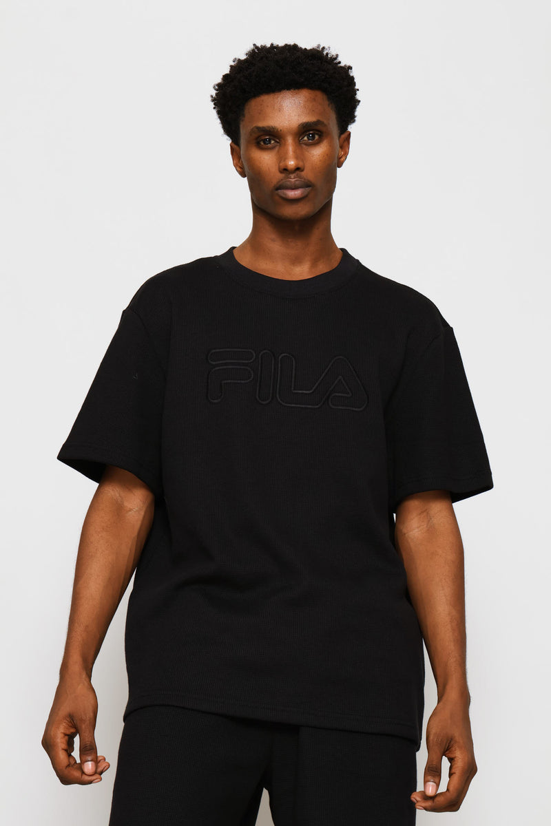 Caleb Waffle T-Shirt - Black