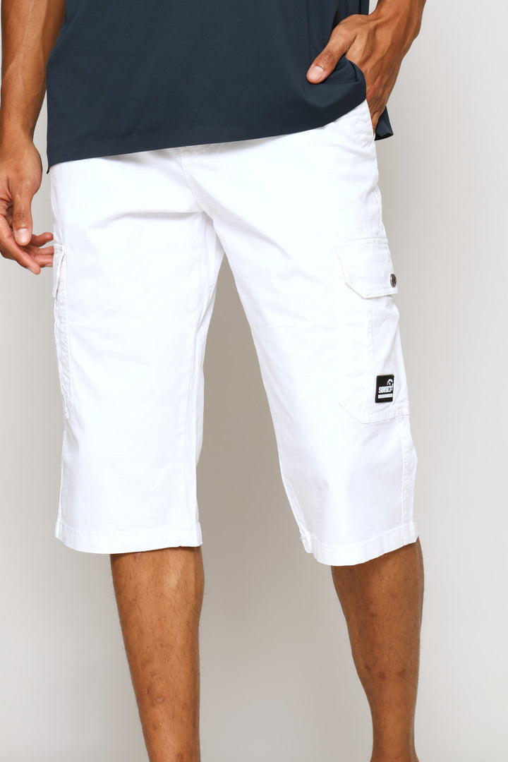Comets Cargo Shorts - White