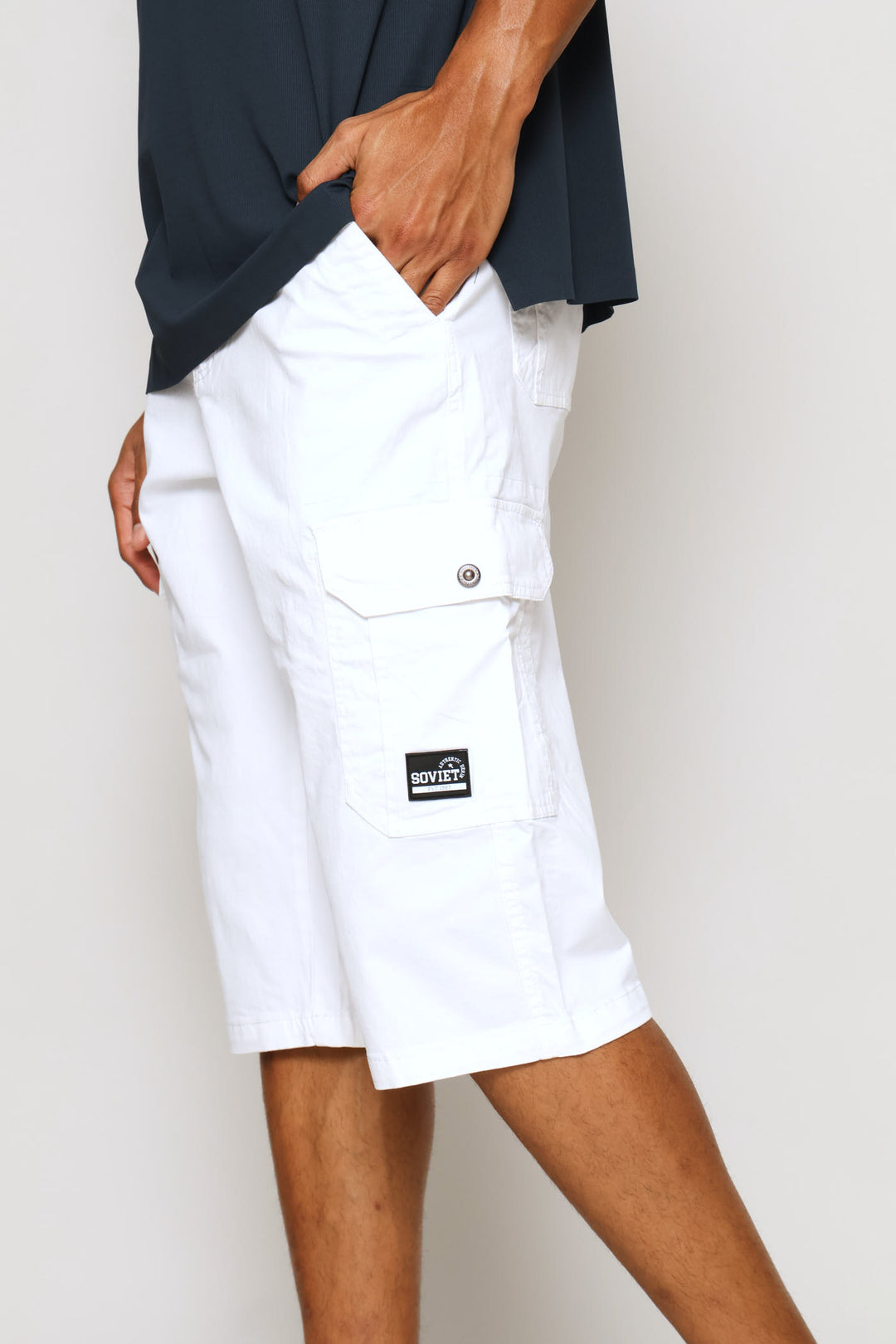 Comets Cargo Shorts - White