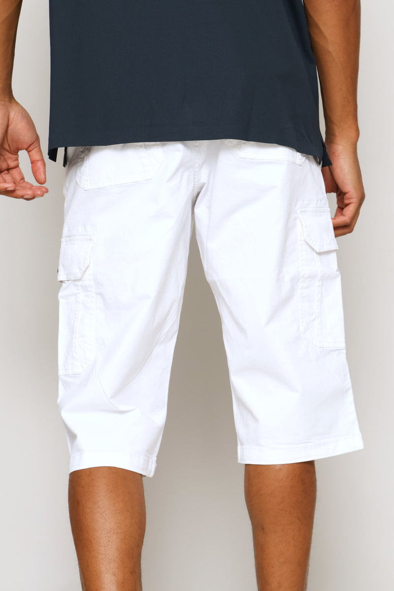 Comets Cargo Shorts - White
